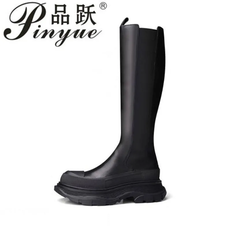 Autumn Winter New Women's High Boots Chelsea Boots Cow Leather Round Toe Heel Women Boots Knee-High Women Shoes
Autumn Winter New Women's High Boots Chelsea Boots Cow Leather Round Toe Heel Women Boots Knee-High Women Shoes