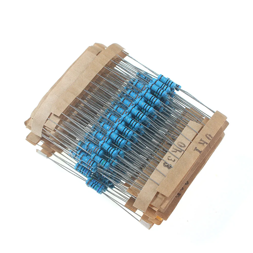1/2W 0.5Watt 1% Resistance Set 0.1R~750R ohm, 1K~820K ohm, Metal Film Resistor Resistance Assortment Kit Set 30 Kinds Each 10pcs
1/2W 0.5Watt 1% Resistance Set 0.1R~750R ohm, 1K~820K ohm, Metal Film Resistor Resistance Assortment Kit Set 30 Kinds Each 10pcs