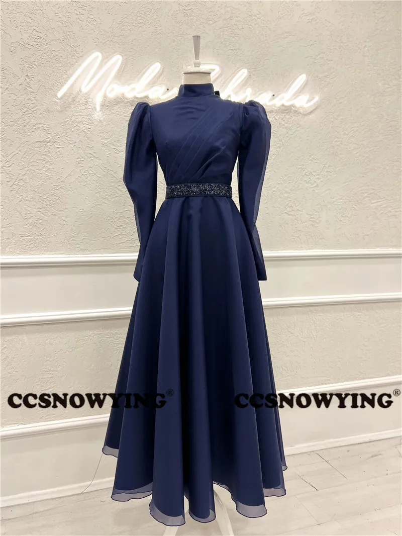 Organza Beaded Long Sleeve Muslim Evening Dress Islamic Hijab Formal Party Gown High Neck Arabic Kaftan Robes De Soirée
Organza Beaded Long Sleeve Muslim Evening Dress Islamic Hijab Formal Party Gown High Neck Arabic Kaftan Robes De Soirée