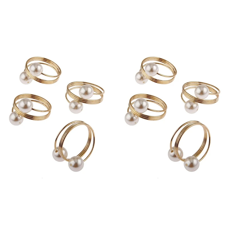 24Pcs Pearl Napkin Buckle Hoop Napkin Rings Circle Serviette Holder For Wedding Hotel Supplies Table Decoration, Gold
24Pcs Pearl Napkin Buckle Hoop Napkin Rings Circle Serviette Holder For Wedding Hotel Supplies Table Decoration, Gold
