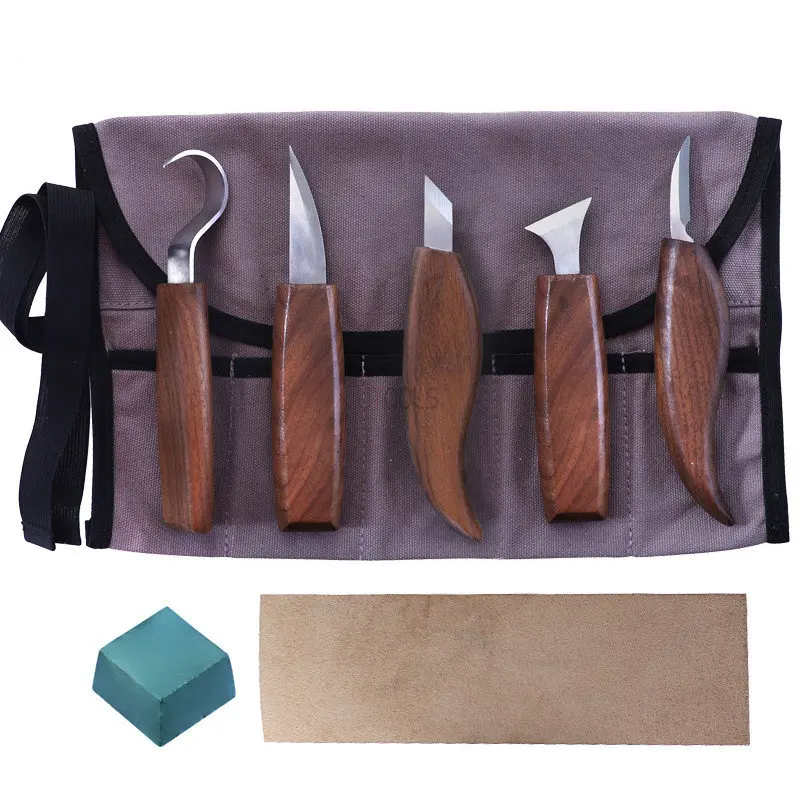 Chisel Carving Knife Woodcarving DIY Handmade Woodcarving Tool Walnut Carving 5-in-1 Tool Handmade Carving Set Woodworking Tool
Chisel Carving Knife Woodcarving DIY Handmade Woodcarving Tool Walnut Carving 5-in-1 Tool Handmade Carving Set Woodworking Tool