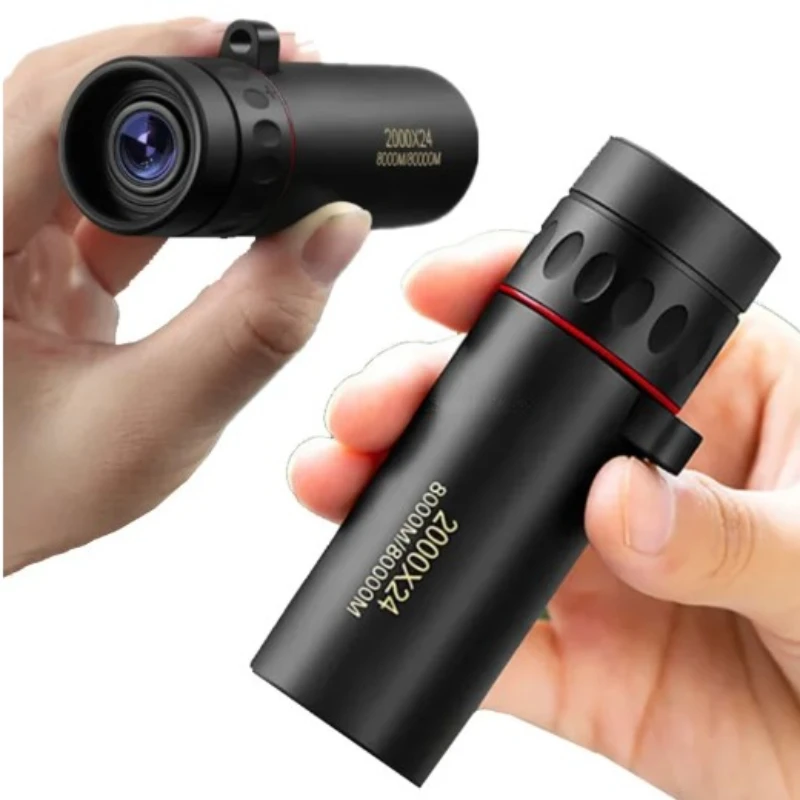 2024 New 2000x25 HD Monocular Telescope Mini Portable Mobile Phone Telescope with Holder Camping Hunting Birdwatching Telescopes
2024 New 2000x25 HD Monocular Telescope Mini Portable Mobile Phone Telescope with Holder Camping Hunting Birdwatching Telescopes