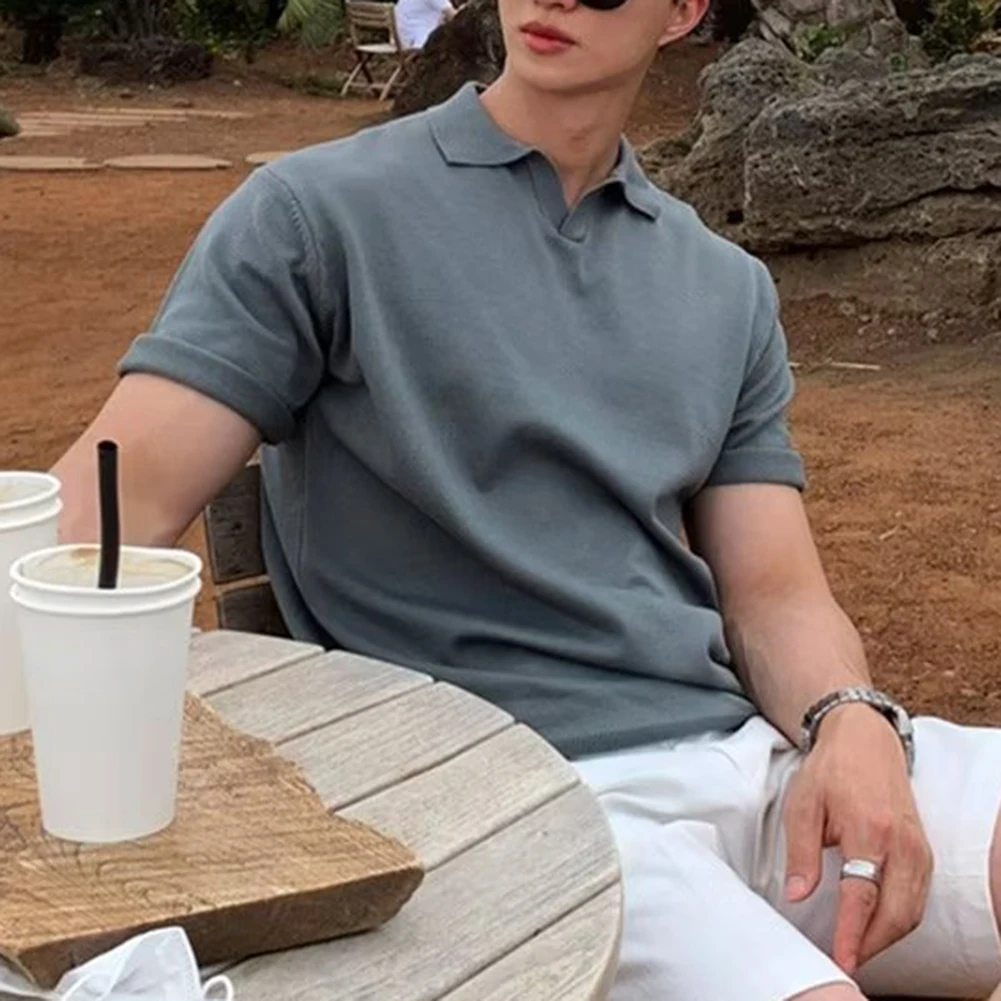 Comfy Fashion Daily Holiday Shirt T-Shirt Turn Down Breathable Casual Lapel Leisure Men Short Sleeve Solid Color
Comfy Fashion Daily Holiday Shirt T-Shirt Turn Down Breathable Casual Lapel Leisure Men Short Sleeve Solid Color