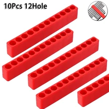1/4‘’ Hex Shank Screwdriver Drill Bit Holder Case Stand 12 Holes Plastic Storage Portable Organizer For Screwdriver Tray Toolbox
1/4‘’ Hex Shank Screwdriver Drill Bit Holder Case Stand 12 Holes Plastic Storage Portable Organizer For Screwdriver Tray Toolbox