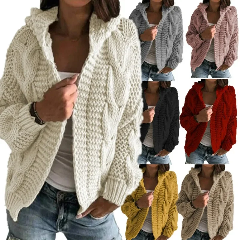 New Knitwear Jacket Women Autumn and Winter Solid Color Thick Coats Thread Twist Cropped Knitted Cardigan for Women
New Knitwear Jacket Women Autumn and Winter Solid Color Thick Coats Thread Twist Cropped Knitted Cardigan for Women