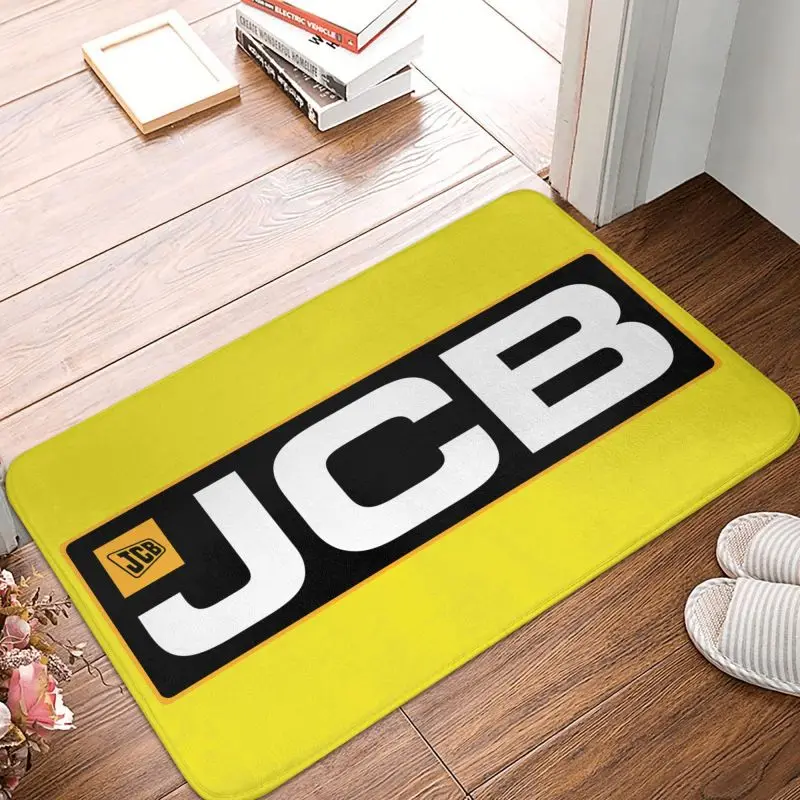 

JCB Door Floor Bathroom Kitchen Mat Anti-Slip Outdoor Doormat Garage Entrance Carpet Rug