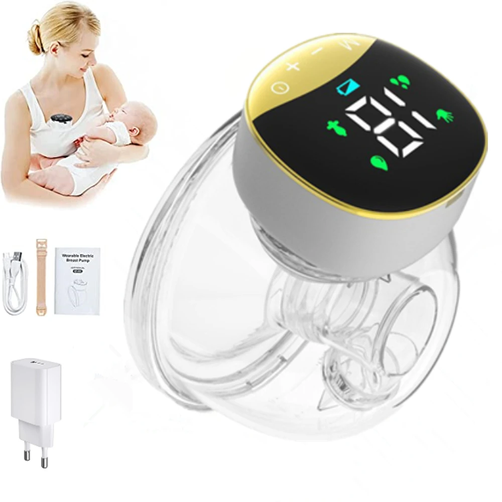 Wearable Breast Pump Hands Free Electric LED Screen Portable Wireless Breast Pump 4 Modes 12 Levels for Breastfeeding Low Noise
Wearable Breast Pump Hands Free Electric LED Screen Portable Wireless Breast Pump 4 Modes 12 Levels for Breastfeeding Low Noise