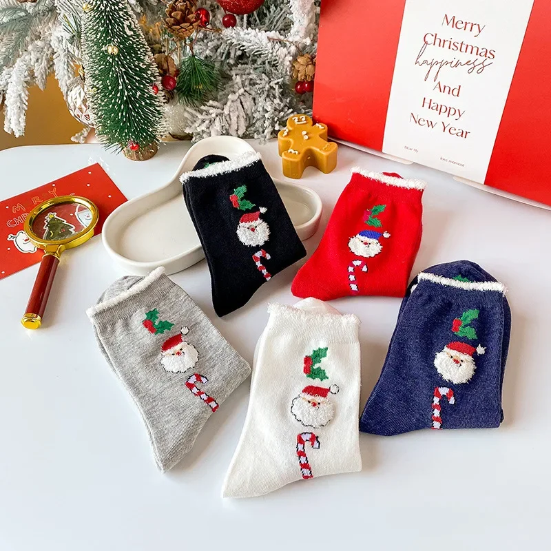 Midtube Christmas Deer Socks for Women Big Red Autumn/Winter Cartoon Santa Claus Christmas Eve Stockings
Midtube Christmas Deer Socks for Women Big Red Autumn/Winter Cartoon Santa Claus Christmas Eve Stockings