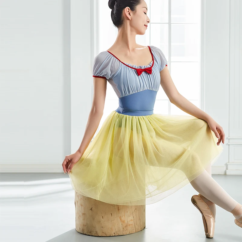 Snow White Leotard Puff Short Sleeve Dancewear Female Ballet Clothes Ballerina Leotard Blue Swimsuit Sparkly Outfit Girls
Snow White Leotard Puff Short Sleeve Dancewear Female Ballet Clothes Ballerina Leotard Blue Swimsuit Sparkly Outfit Girls