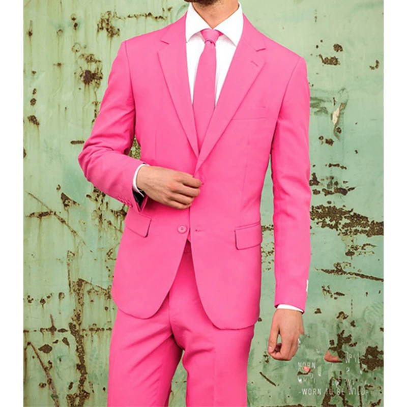 2023 New Style Pink Bridegroom Party Men Suits Single Breasted Male Business Set 2 Pieces(Jacket+Pant+Tie)Traje De Novio
2023 New Style Pink Bridegroom Party Men Suits Single Breasted Male Business Set 2 Pieces(Jacket+Pant+Tie)Traje De Novio
