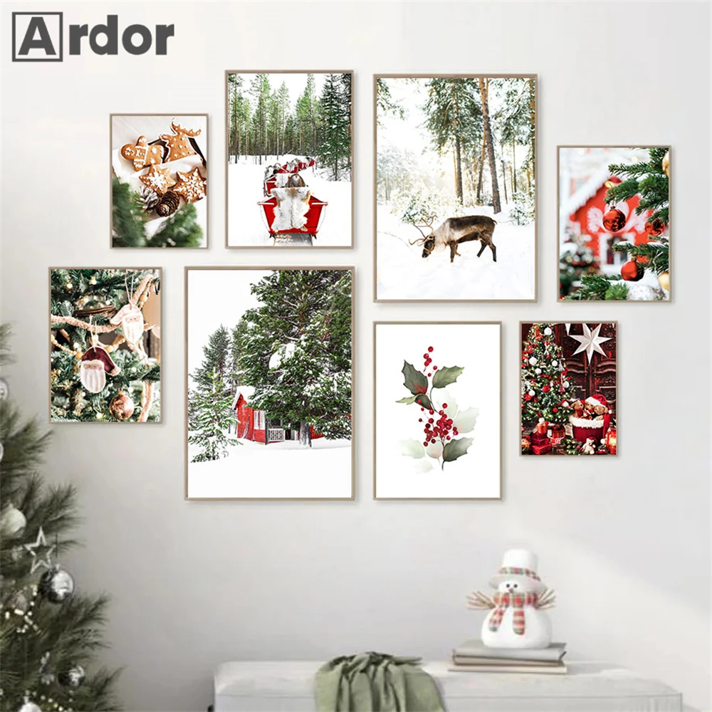 Christmas Red Poster Winter Snow Deer Canvas Print Painting Gifts Wall Art Posters Nordic Wall Posters Living Room Home Decor
Christmas Red Poster Winter Snow Deer Canvas Print Painting Gifts Wall Art Posters Nordic Wall Posters Living Room Home Decor