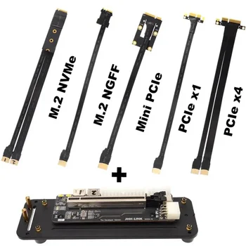 노트북 외장 그래픽 카드 스탠드 브래킷 및 베이스, PCIe 3.0 M.2 NGFF/M.2 NVME/mPCIe/PCIe X1/PCIe X4 연장 케이블, eGPU ITX STX