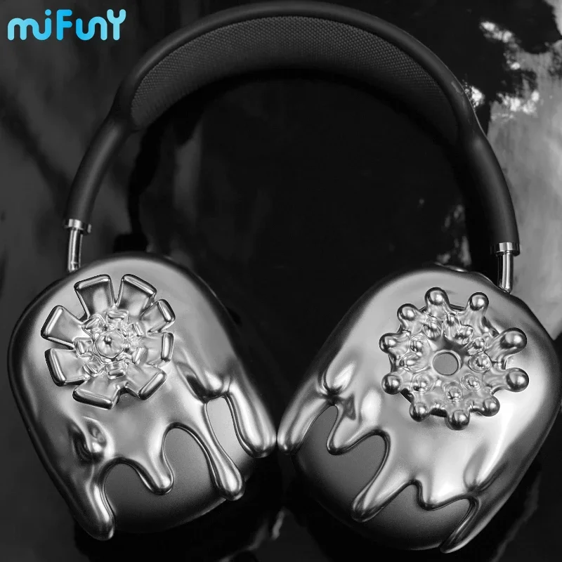

Mifuny Original Airpods Max Cases Cover Matte Bullet Earphone Case Protective Cover 3D Printed Resin Earphone Accessories Y2K
