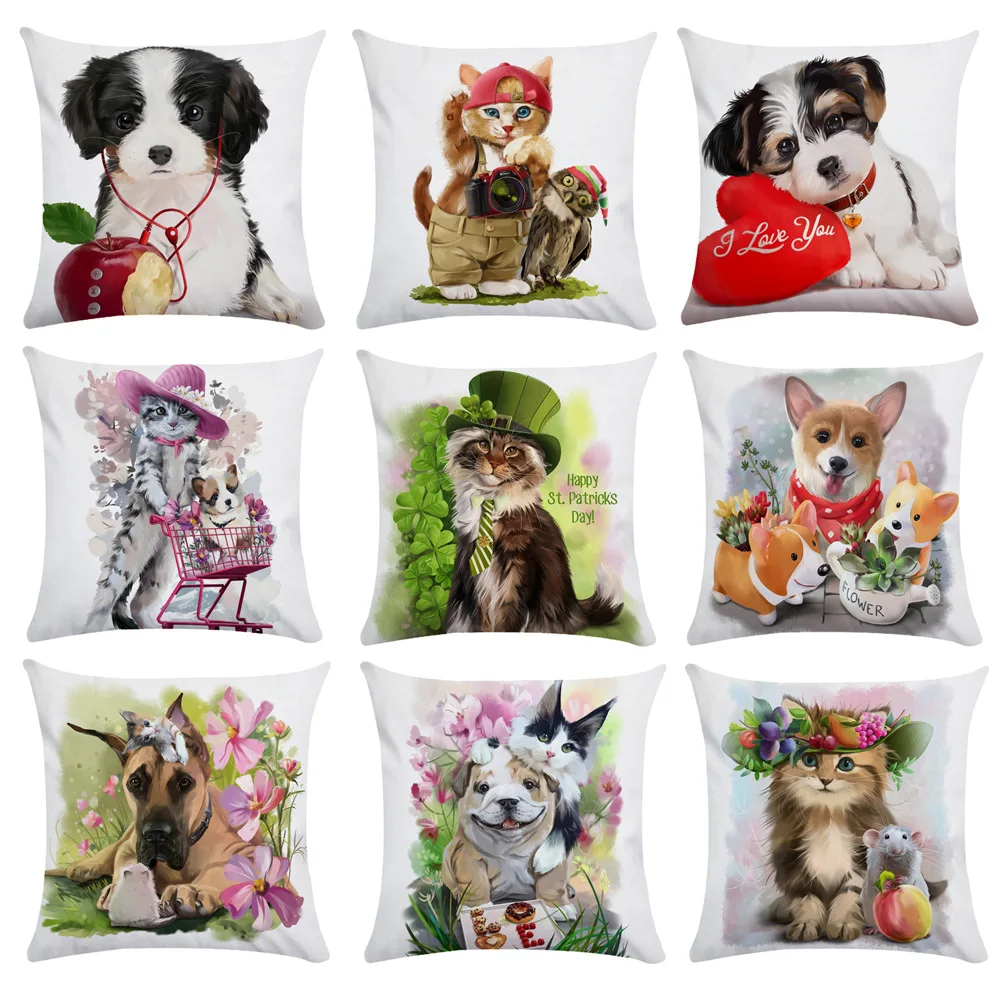 Cute Animals Pillowcase Square Dogs Cats Sofa Bed Pillow Covers Decorative for Couch Living Room Aesthetics 45x45 Pillow Case
Cute Animals Pillowcase Square Dogs Cats Sofa Bed Pillow Covers Decorative for Couch Living Room Aesthetics 45x45 Pillow Case