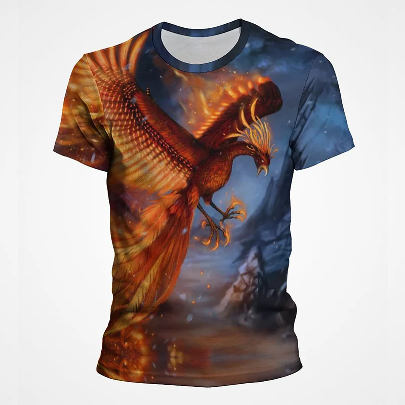 Phoenix Bird Cool Short Sleeve 2022 New Casual Summer T shirt Men Women Children Fashion Harajuku Funny T-shirt Streetwear
Phoenix Bird Cool Short Sleeve 2022 New Casual Summer T shirt Men Women Children Fashion Harajuku Funny T-shirt Streetwear