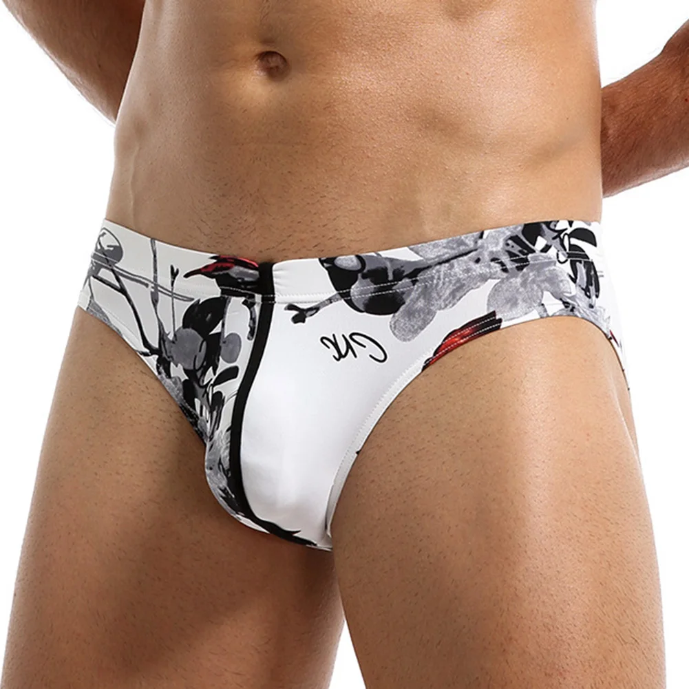 Men Briefs Ice Silk Bikini Underwear Hip Lift Hight Cut Thong Printing Breathable Underpant Thin Elasticity Short Trunks
Men Briefs Ice Silk Bikini Underwear Hip Lift Hight Cut Thong Printing Breathable Underpant Thin Elasticity Short Trunks