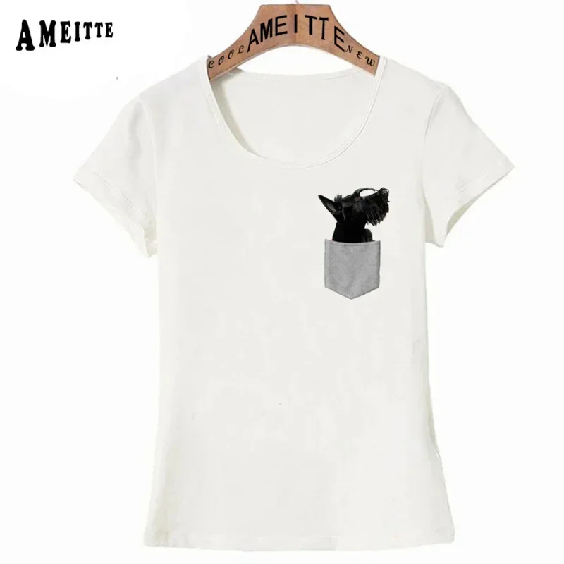 Футболка Scostesh Terrier с принтом в кармане Женская смешная поддельная карманная собака Дизайнерские повседневные топы для девушек белые футболки
Футболка Scostesh Terrier с принтом в кармане Женская смешная поддельная карманная собака Дизайнерские повседневные топы для девушек белые футболки