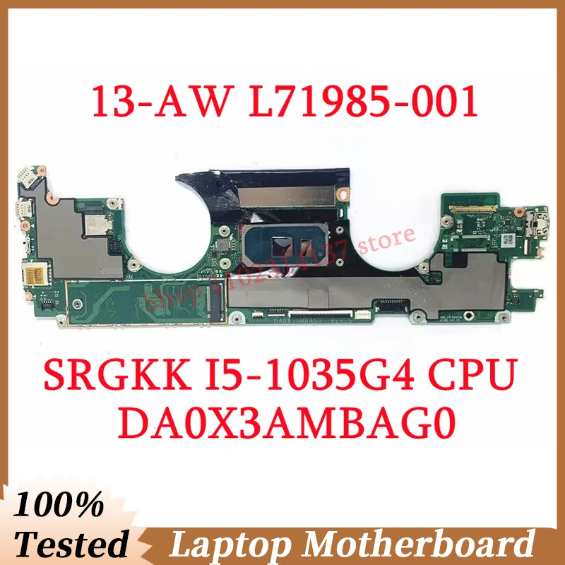 Для HP 13-AW L71985-001 L71985-501 с SRGKK I5-1035G 4 CPU материнская плата DA0X3AMBAG0 материнская плата для ноутбука 100% протестирована хорошо
Для HP 13-AW L71985-001 L71985-501 с SRGKK I5-1035G 4 CPU материнская плата DA0X3AMBAG0 материнская плата для ноутбука 100% протестирована хорошо