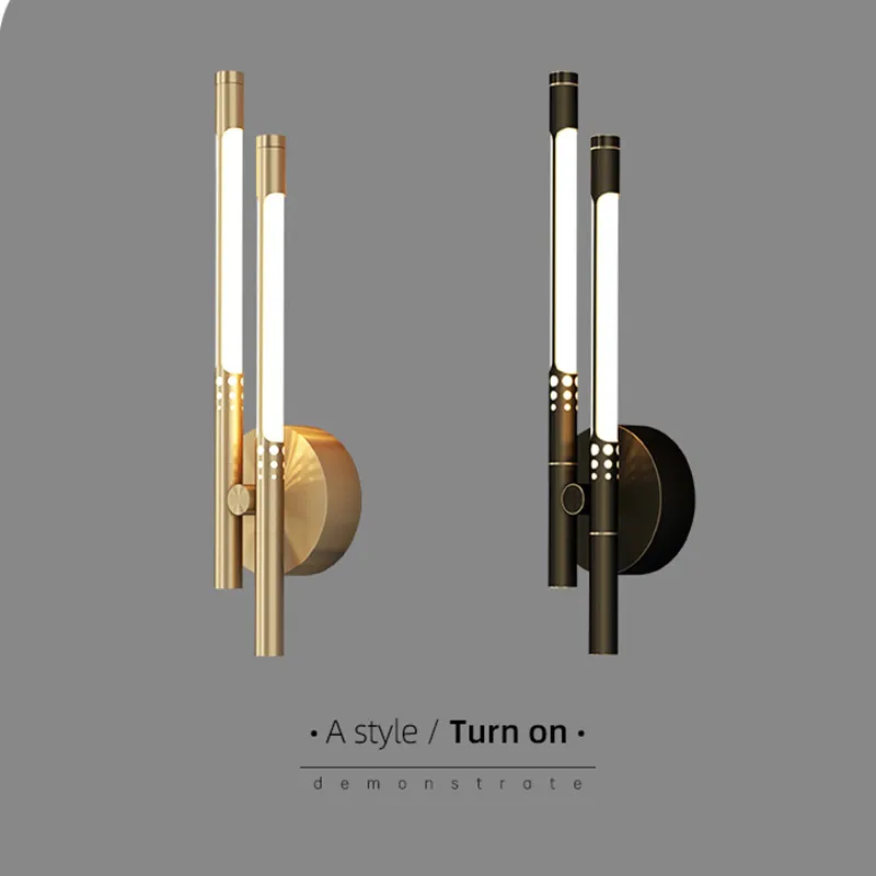 2021 Modern Copper Wall Lamp American Simple Light Luxury Hotel Villa Living room Master Bedroom Corridor black/golden Wall Lamp
2021 Modern Copper Wall Lamp American Simple Light Luxury Hotel Villa Living room Master Bedroom Corridor black/golden Wall Lamp