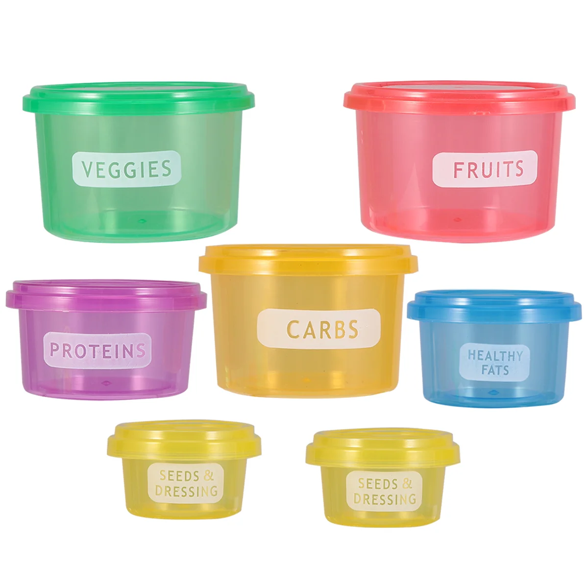 1 Set 7 Pcs Diet Portion Control Containers Fresh-keeping Food Box Multifunctional Food Storage Case (Below 300ml)
1 Set 7 Pcs Diet Portion Control Containers Fresh-keeping Food Box Multifunctional Food Storage Case (Below 300ml)