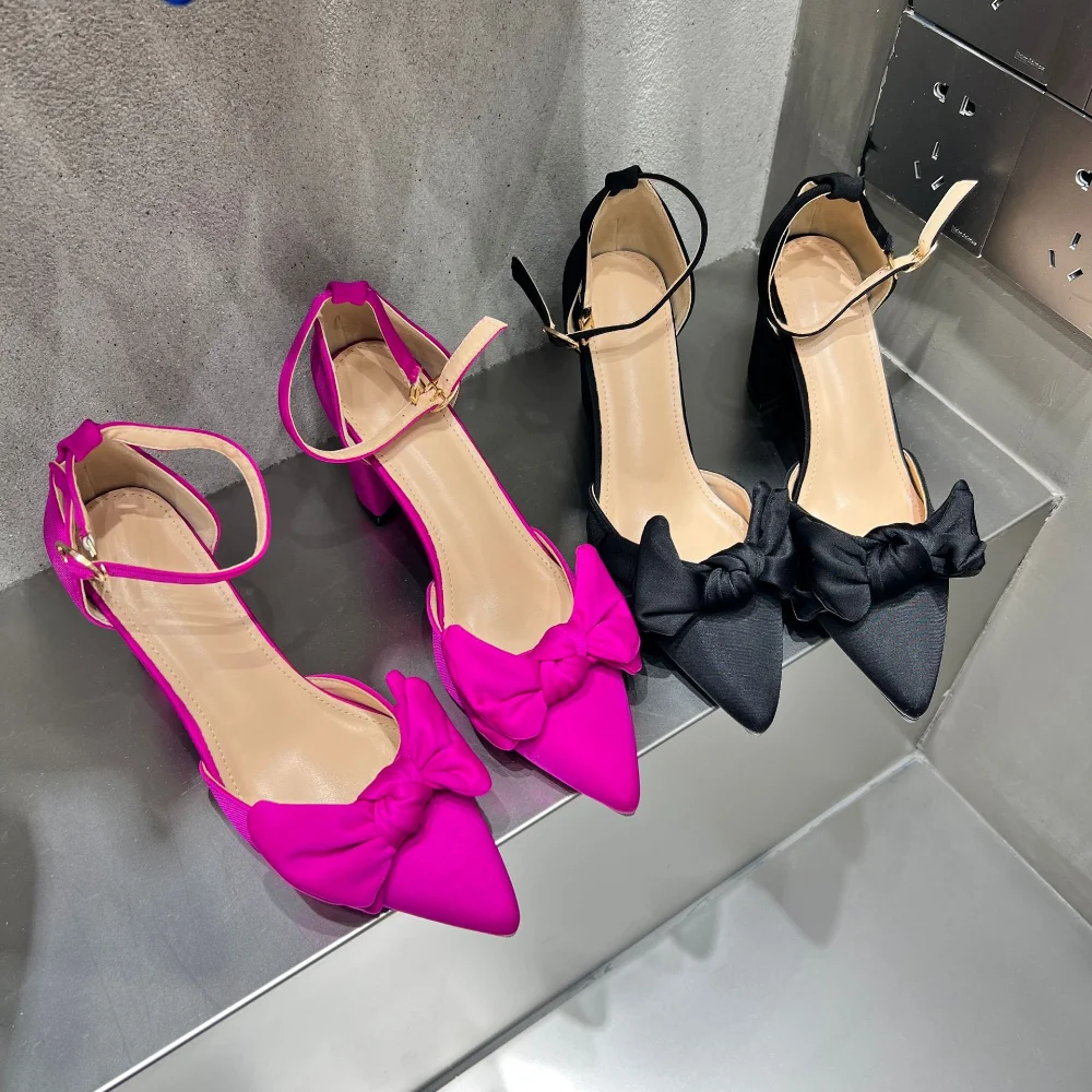 Autumn Big Butterfly-knot Women Pumps Sandals Ladies Shallow Buckle Strap Pointed Toe Square Heel Mules Party Shoes
Autumn Big Butterfly-knot Women Pumps Sandals Ladies Shallow Buckle Strap Pointed Toe Square Heel Mules Party Shoes