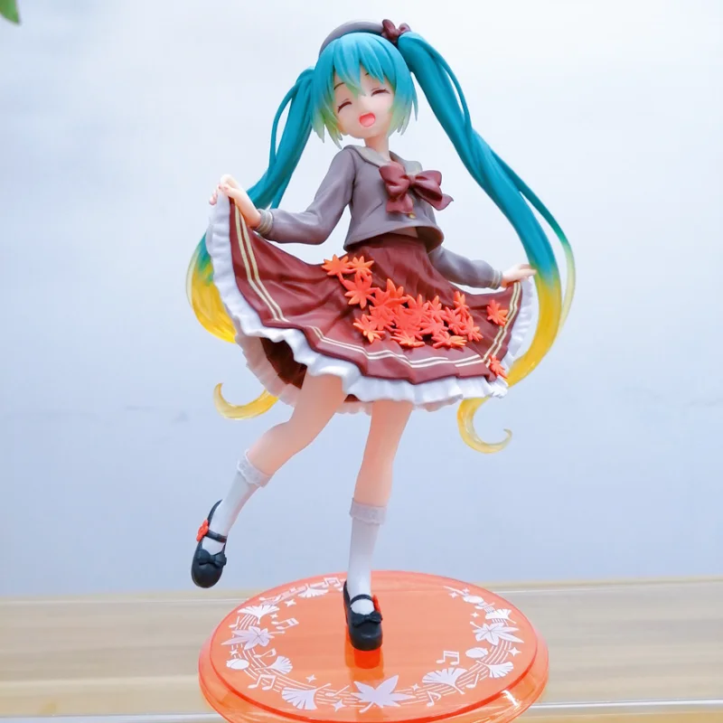 TAITO Anime Four Seasons Hatsunes Mikus Maple Leaf Uniform View Figure Desktop Decoration Collection PVC Model Toys Kids Gifts
TAITO Anime Four Seasons Hatsunes Mikus Maple Leaf Uniform View Figure Desktop Decoration Collection PVC Model Toys Kids Gifts