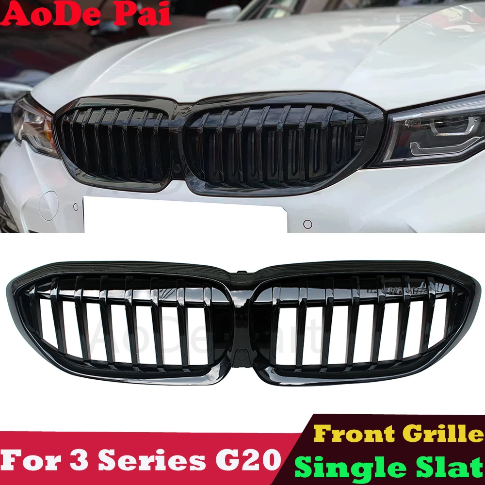 1-Slat ABS Front Grille for BMW 3 Series G20 G21 2019-2022 330i M340i 320d Front Kidney Mesh Hood
1-Slat ABS Front Grille for BMW 3 Series G20 G21 2019-2022 330i M340i 320d Front Kidney Mesh Hood