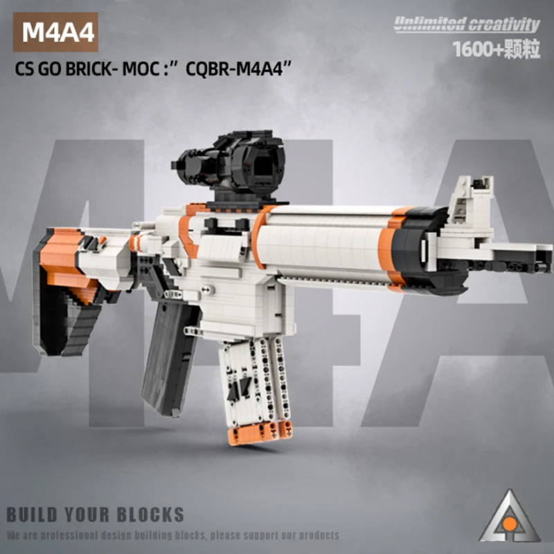 M4A4 Simulation Submachine Gun Building Blocks Top Games Csgo Weapons Guns Ww2 Bricks Children Birthdays Diy Toys Gifts for Gift
M4A4 Simulation Submachine Gun Building Blocks Top Games Csgo Weapons Guns Ww2 Bricks Children Birthdays Diy Toys Gifts for Gift