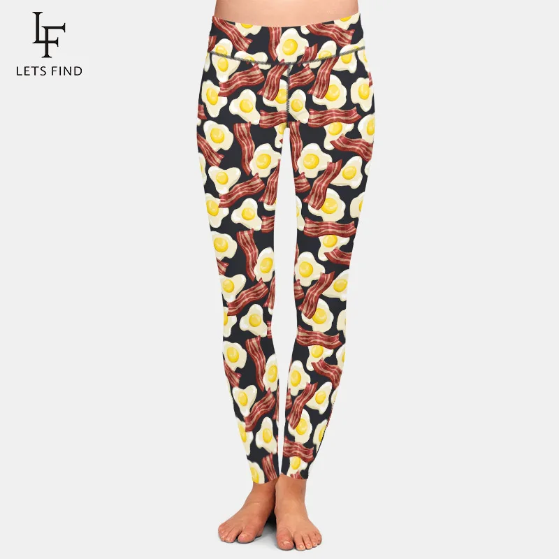 LETSFIND Fashion Fried Eggs and Bacon Print Women Leggings High Waist Leggings Fitness Elastic Slim Pant
LETSFIND Fashion Fried Eggs and Bacon Print Women Leggings High Waist Leggings Fitness Elastic Slim Pant