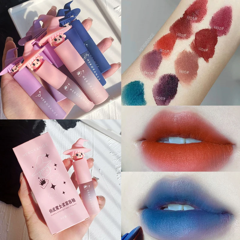 Playful Witch Matte Lipstick Cute Girl Velvet Lip Gloss Liquid Lip Tint Cream Pigment Long Lasting Silky Texture Makeup Cosmetic
Playful Witch Matte Lipstick Cute Girl Velvet Lip Gloss Liquid Lip Tint Cream Pigment Long Lasting Silky Texture Makeup Cosmetic