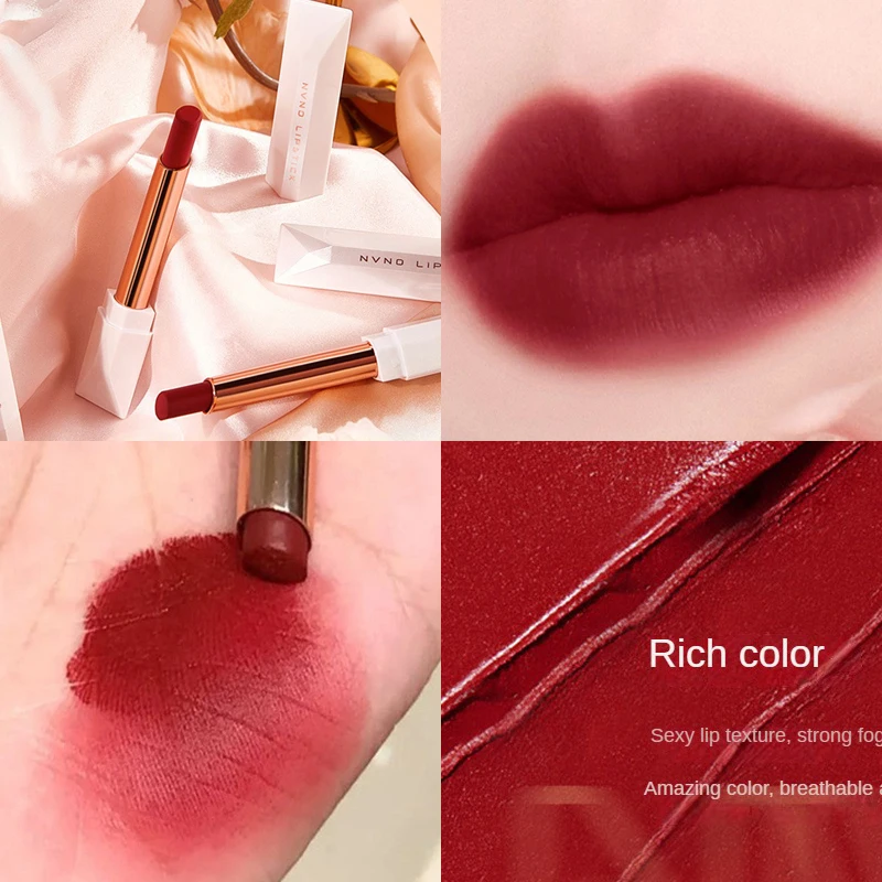 Matte Lipstick Waterproof Long Lasting Velvet Lip Gloss Caramel Red Brown Lip Glaze Non-stick Cup Lip Tint Women Makeup
Matte Lipstick Waterproof Long Lasting Velvet Lip Gloss Caramel Red Brown Lip Glaze Non-stick Cup Lip Tint Women Makeup