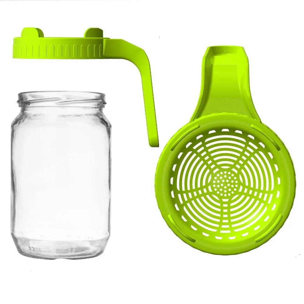 Green Sprouting lids Food Grade Plastic Mesh Mason Jar Lid with handle 86mm Sprout Maker Bean
Green Sprouting lids Food Grade Plastic Mesh Mason Jar Lid with handle 86mm Sprout Maker Bean