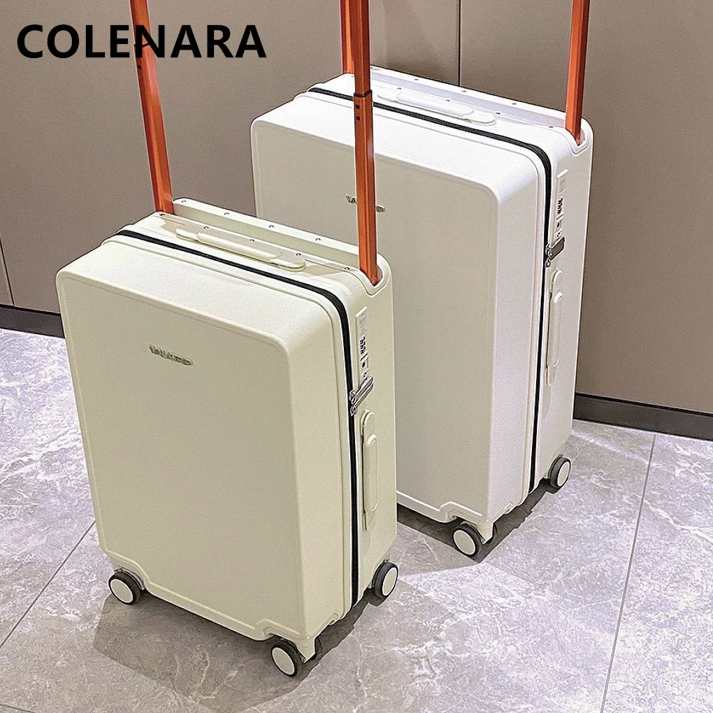 COLENARA 20"24"26 Inch New Luggage Wide Trolley Boarding Box Multifunctional Portable Trolley Case with Wheels Rolling Suitcase
COLENARA 20"24"26 Inch New Luggage Wide Trolley Boarding Box Multifunctional Portable Trolley Case with Wheels Rolling Suitcase
