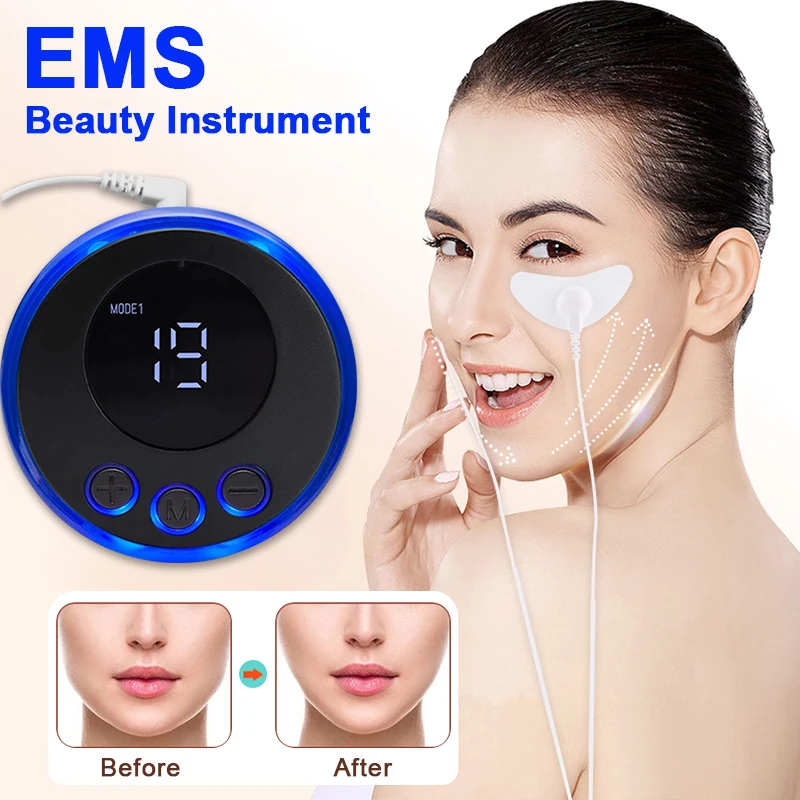 

EMS Facial Massager Skin Muscle Stimulator Eye Beauty Devic Facial Lifting Neck Face Lift Skin Tightening Wrinkle Remover