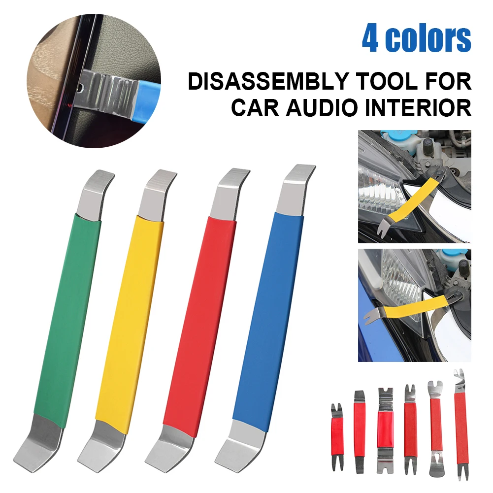 6Pcs Car Trim Removal Tool Stainless Steel Audio Trim Panel Remover Repair Tools Ergonomic Plastic Grip Door Clip Panel Remover
6Pcs Car Trim Removal Tool Stainless Steel Audio Trim Panel Remover Repair Tools Ergonomic Plastic Grip Door Clip Panel Remover