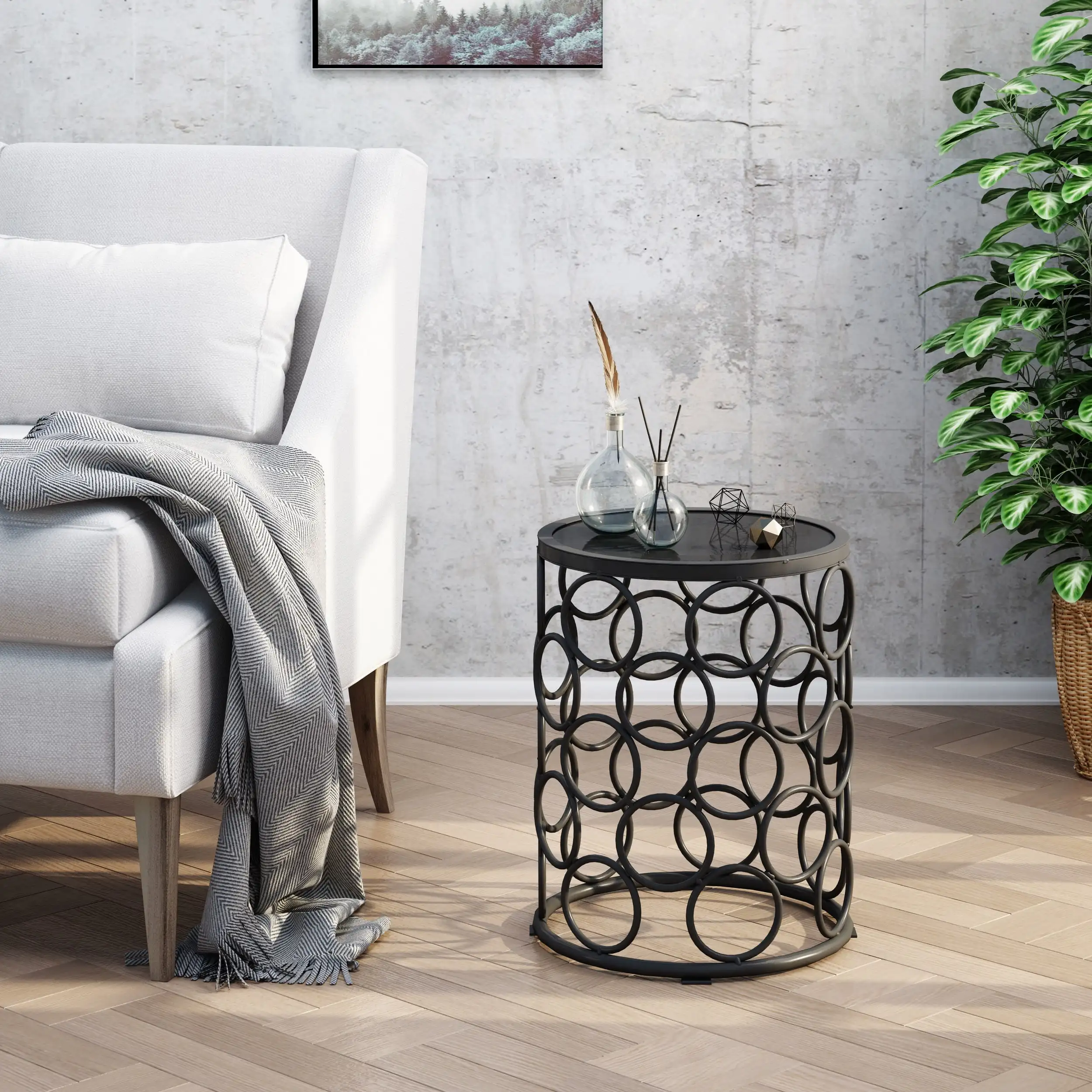 Luxurious Refined Fashionable and Elegant Ronald Indoor Modern 16 Inch Ceramic Tile Side Table Grey
Luxurious Refined Fashionable and Elegant Ronald Indoor Modern 16 Inch Ceramic Tile Side Table Grey