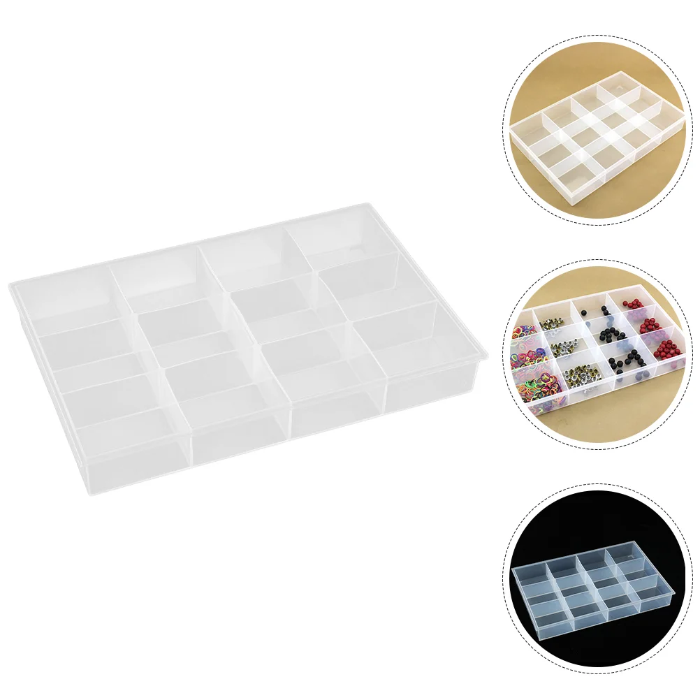 

Storage Display Box Multi-grid Plastic Rings Display Case Tray Plate Makeup Tray Multi-grid Plastic Drawer Pp Girds Trays