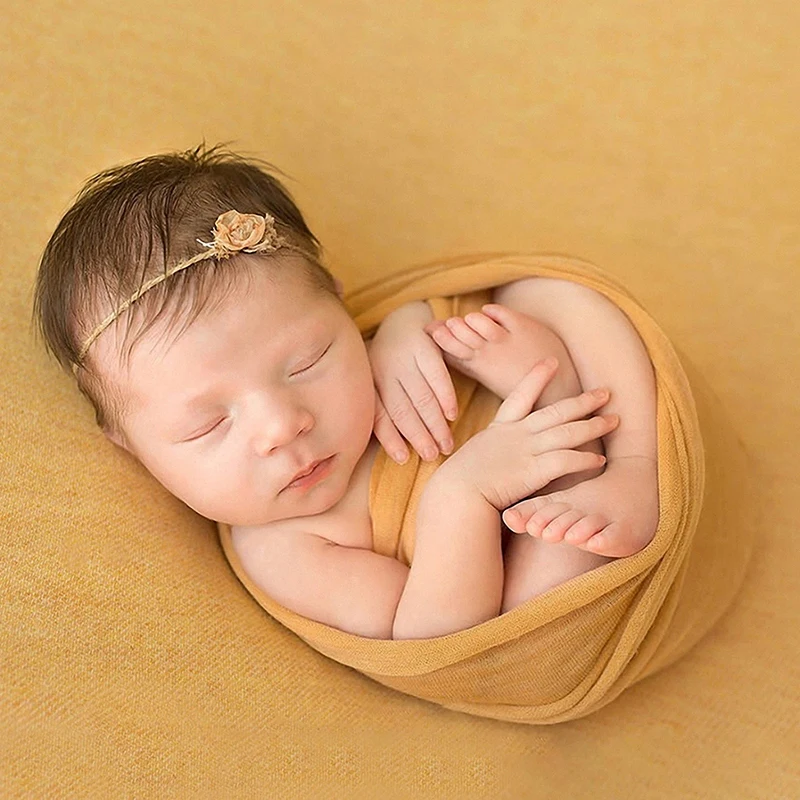 

Newborn Photography Wraps, Soft Stretch Blanket Wrap New Born Gift Outfit Studio Shooting Photo Props Accessories