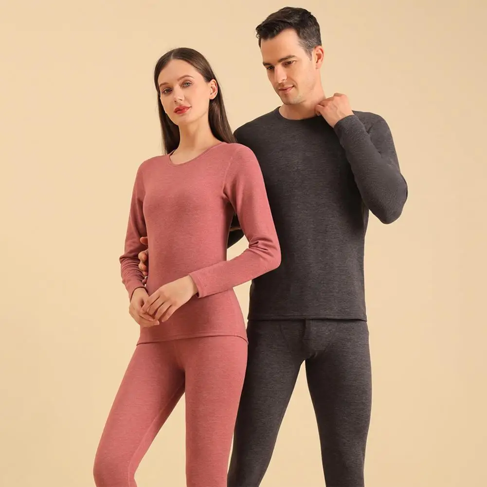 

Thermal Underwear Ultra Soft Comfortable Keep Warm Top Long Johns With Fleece Lined Base Layer For Men Women Outdoor Activities