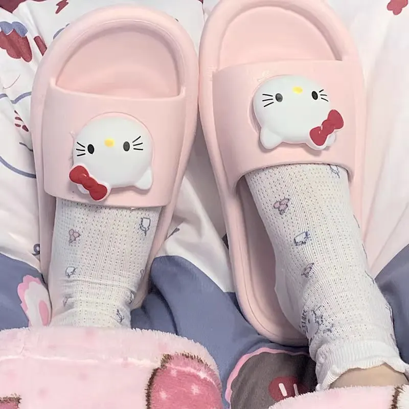 Sanrio Hello Kitty Soft Pink Slippers Kawaii Flat Shoes Y2K Summer Sandals Anti Slip Lightweight Outside Slipper Women Flip Flop
Sanrio Hello Kitty Soft Pink Slippers Kawaii Flat Shoes Y2K Summer Sandals Anti Slip Lightweight Outside Slipper Women Flip Flop