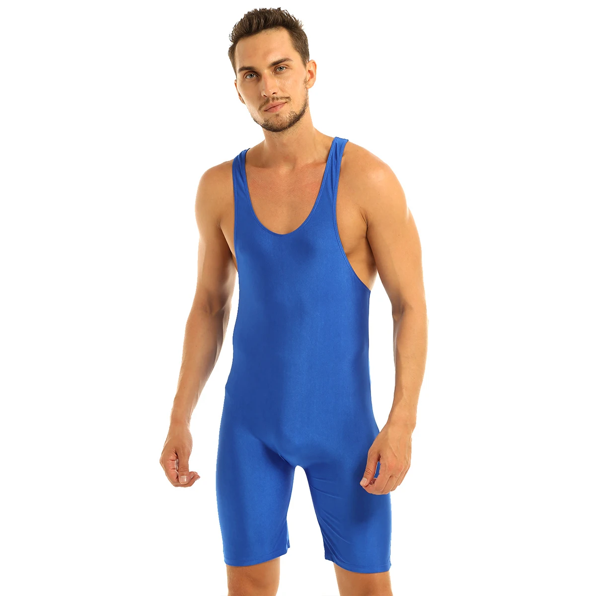 Mens Adults One-piece Jumpsuit Pajamas Sleeveless Solid Singlet Boxer Briefs Tight Bodysuit Underwear Romper Casual Swimwear
Mens Adults One-piece Jumpsuit Pajamas Sleeveless Solid Singlet Boxer Briefs Tight Bodysuit Underwear Romper Casual Swimwear