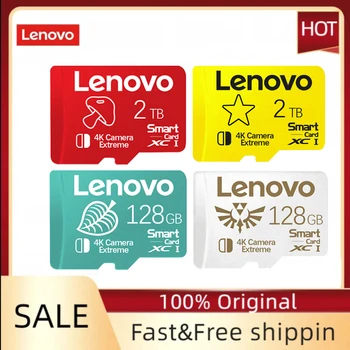 Original Lenovo Memory Card 128GB 256GB 512GB 1TB 2TB High Speed Micro TF SD Card For Nintendo Switch Ps4 Ps5 Game SD Card