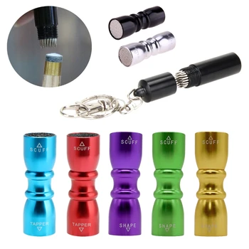 스누커 풀 큐 팁 셰이퍼 휴대하기 쉬운 당구 큐 팁, 스쿠퍼 큐 팁 버니셔 훈련 금속 당구 액세서리 상품 이미지