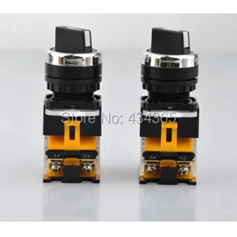22mm LA38 Push Button Swich Self-locking/Latching Knob Switch 2/3 Position Self-Reset 2NO 1NO1NC
22mm LA38 Push Button Swich Self-locking/Latching Knob Switch 2/3 Position Self-Reset 2NO 1NO1NC