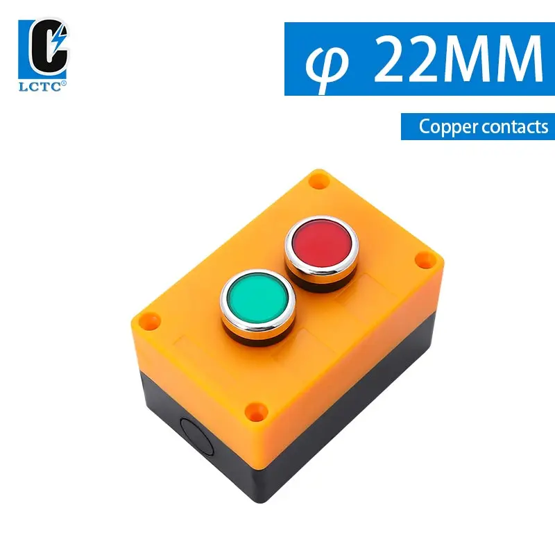Two-position Button Switch With Control Box Start Stop Emergency Stop Red Arrow Knob Power Switch Yellow Waterproof Button Box
Two-position Button Switch With Control Box Start Stop Emergency Stop Red Arrow Knob Power Switch Yellow Waterproof Button Box
