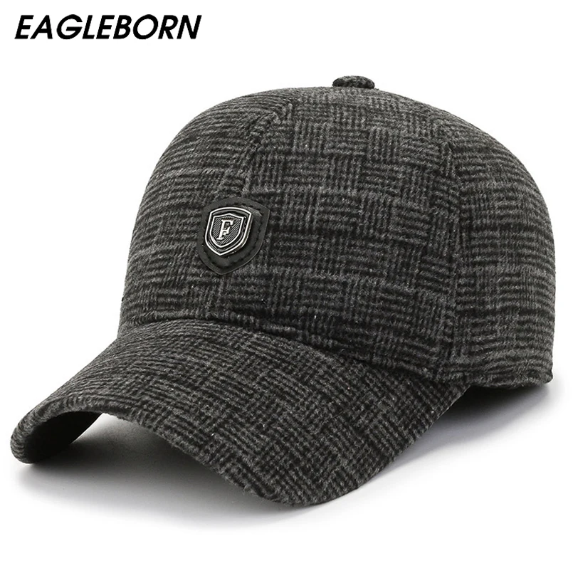 EAGLEBORN New Winter Baseball Cap Men Hat Dad Hat Ear Protection Warm Plaid Cold-proof Middle-aged Elderly Woolen Baseball Cap
EAGLEBORN New Winter Baseball Cap Men Hat Dad Hat Ear Protection Warm Plaid Cold-proof Middle-aged Elderly Woolen Baseball Cap