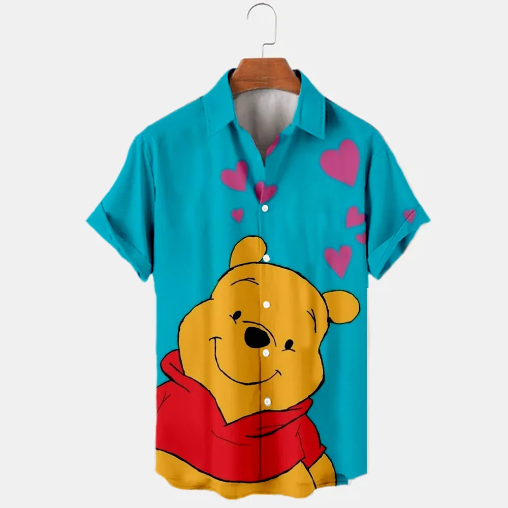 Summer New Men's Disney Donald Duck Winnie the Pooh Cartoon Casual Shirt 3D Printed Short Sleeve Lapel Shirt Slim Fit Men's Top
Summer New Men's Disney Donald Duck Winnie the Pooh Cartoon Casual Shirt 3D Printed Short Sleeve Lapel Shirt Slim Fit Men's Top