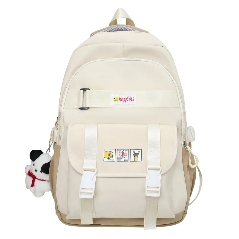 

Girls School Bags for Teenager Middle Student Backpack Women Campus Korean Nylon Bagpack