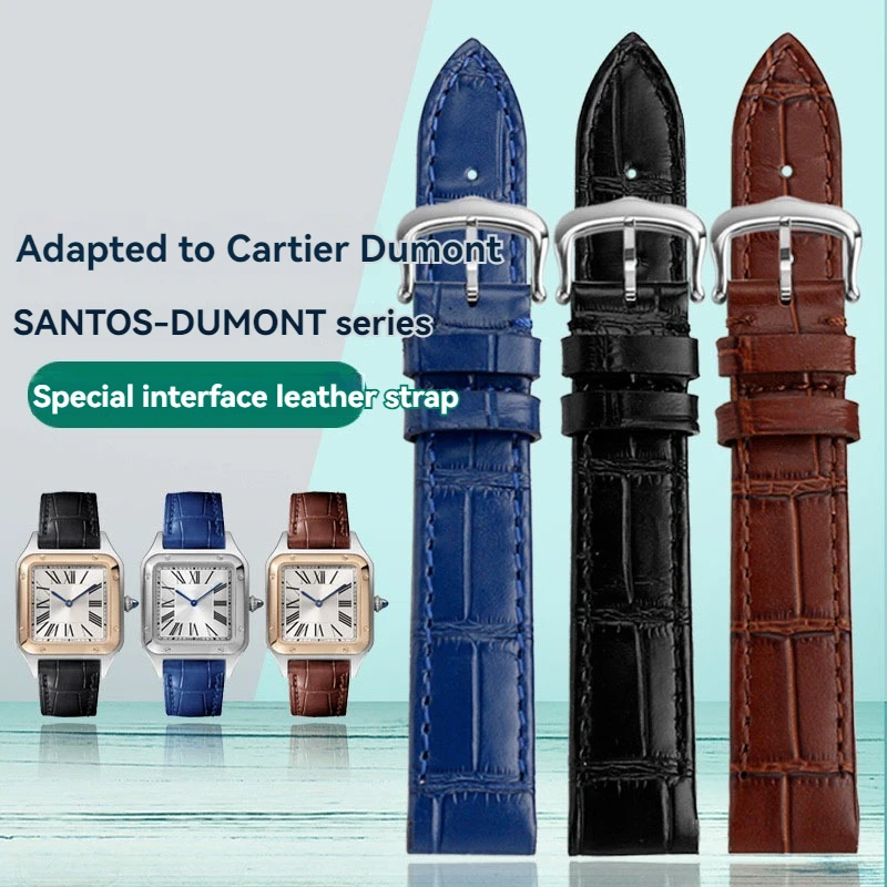 17.5mm Quickly remove the first layer of cowhide leather black brown blue lady watch strap Pin buckle For Cartier Santos Dumont
17.5mm Quickly remove the first layer of cowhide leather black brown blue lady watch strap Pin buckle For Cartier Santos Dumont
