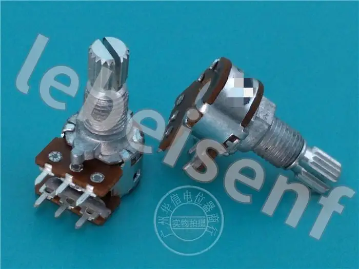 5pcs for ALPHA RV122F-20-15K-B20K-004 125G double potentiometer B20K / handle length 15MM Wide 13MM
5pcs for ALPHA RV122F-20-15K-B20K-004 125G double potentiometer B20K / handle length 15MM Wide 13MM
